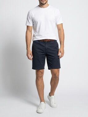 Tommy Hilfiger Men's Navy Flat Front Shorts